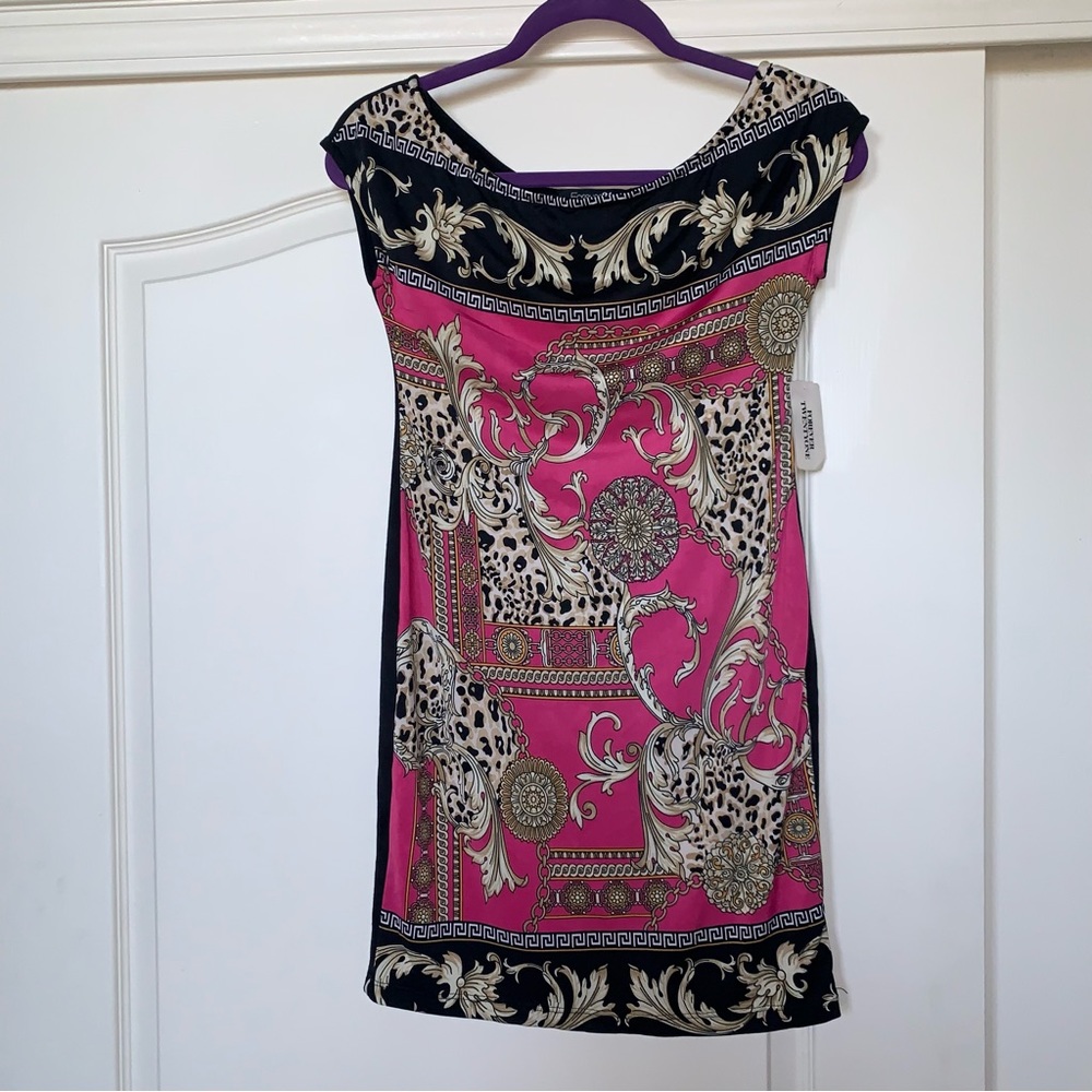 NWT Forever 21 Pink Roman Sleeveless Dress M